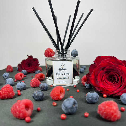 Rubelle Geurstokjes: Creamy Berry, fruitig zoet en musk aroma.