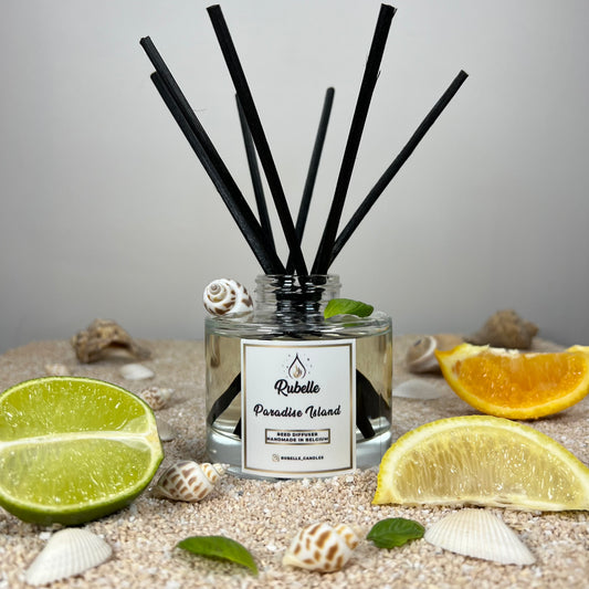 Rubelle Geurstokjes: Paradise Island, zomers citrus aroma.