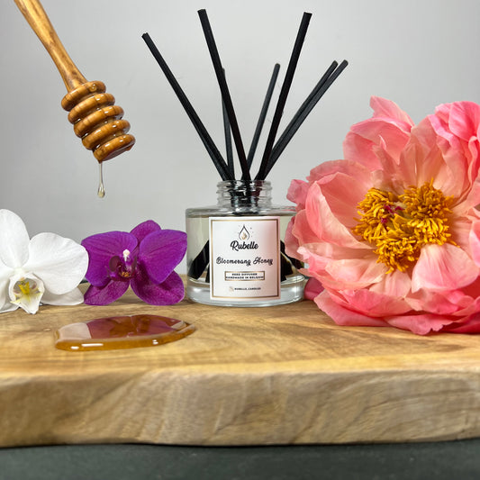 Rubelle Geurstokjes: Bloomerang Honey, bloemig & zoet honing aroma.